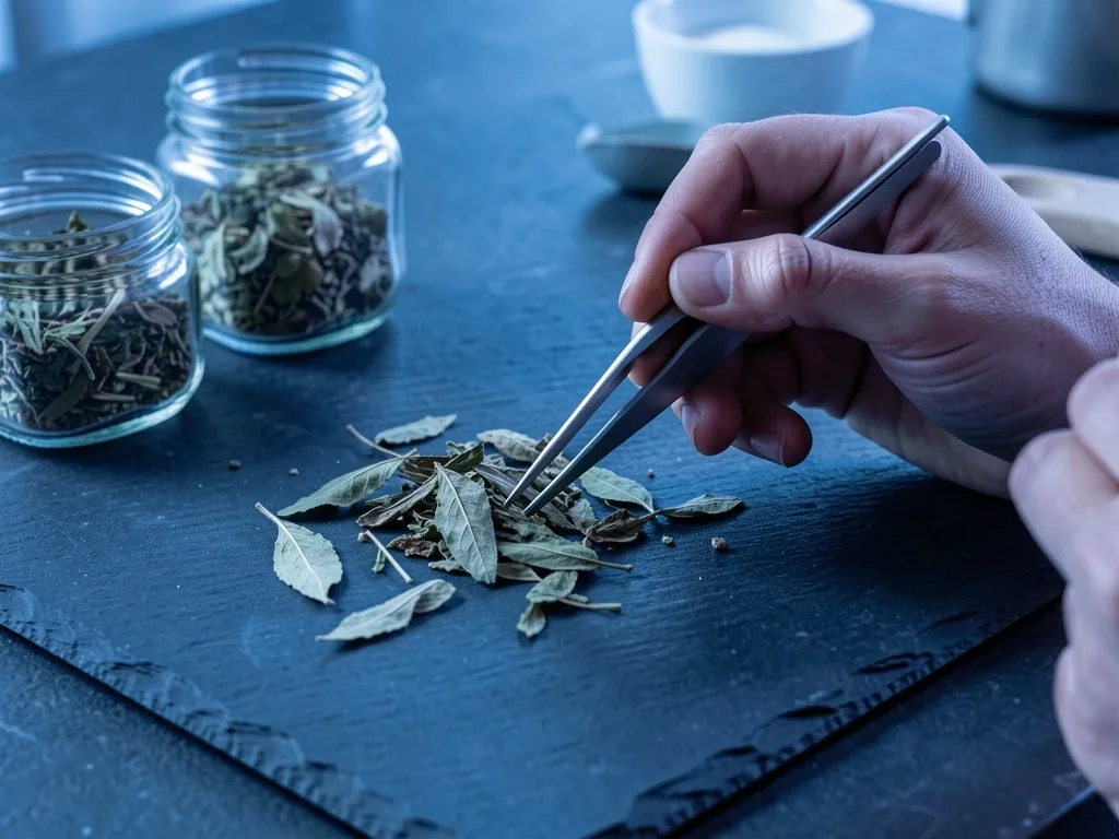 Selezione accurata di botanical essiccati